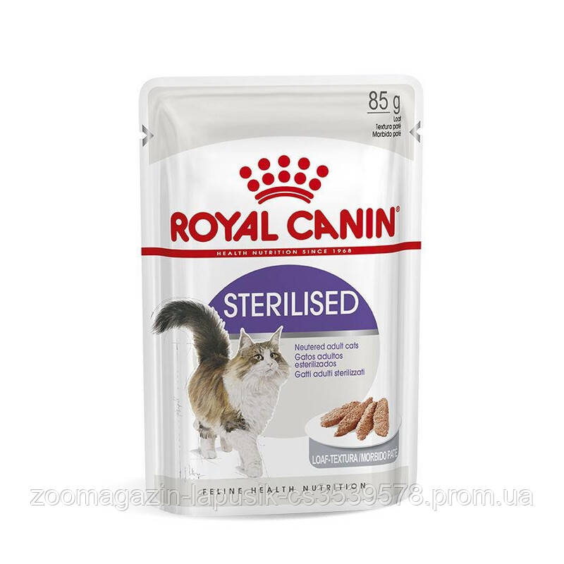 Вологий корм для котів Royal Canin Sterilised Loaf 85 г