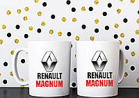 Чашка Рено Магнум, RENAULT MAGNUM. Отличный подарок в автомобиль.