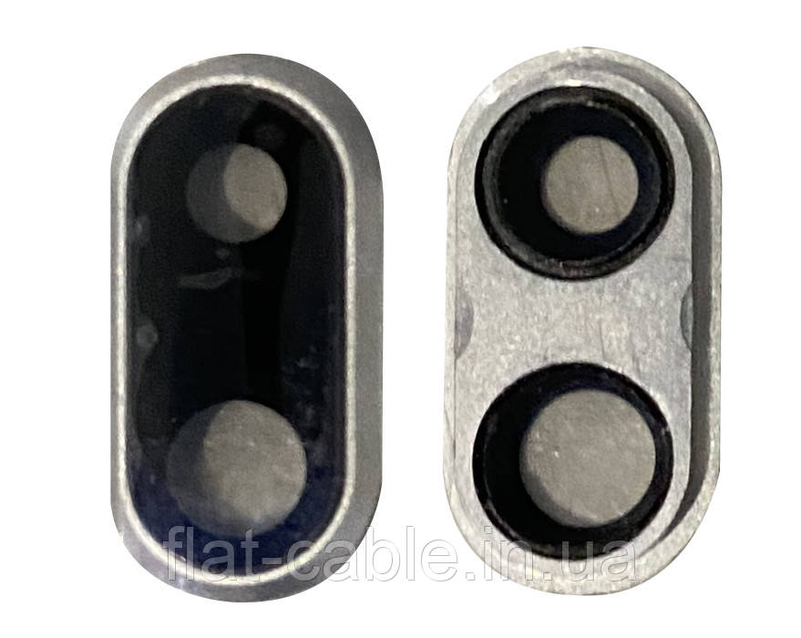 Скло камери для iPhone 8 Plus Срібне з рамкою