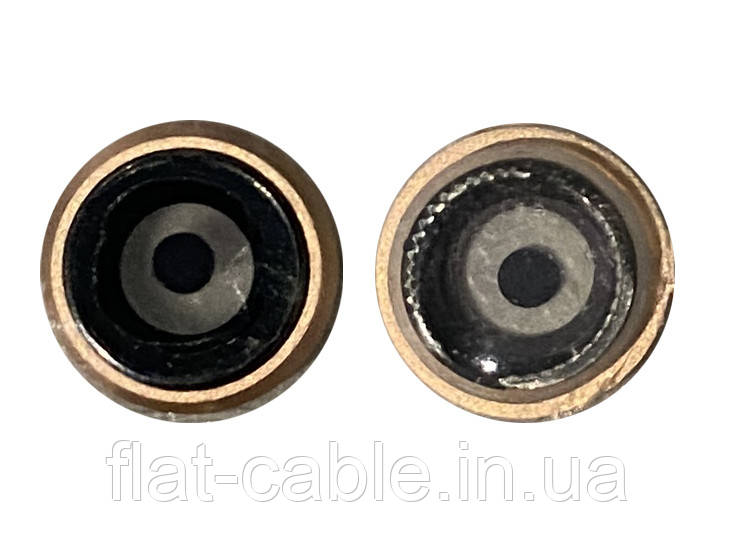 Скло камери для iPhone 8 Золоте з рамкою