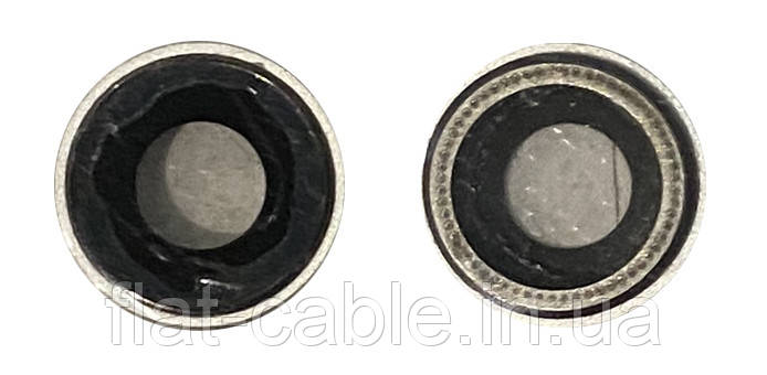 Скло камери для iPhone XR Срібне з рамкою