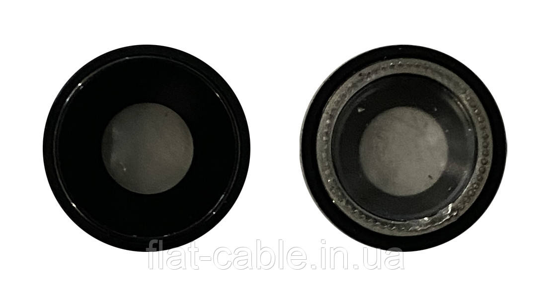 Скло камери для iPhone XR Чорний з рамкою