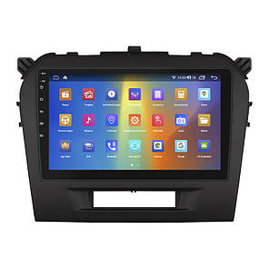 Штатна магнітола Lesko для Suzuki Vitara II 2014-2019 IPS 9" 4/64Gb CarPlay 4G Wi-Fi GPS Prime Сузукі Вітара, фото 3