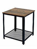 Стол приставной Kontrast SK103 Дуб 45x45x55 см двухуровневый вспомогательный столик для дома M_1640