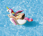 Надувний плотик "Єдиноріг" Intex 57561 201х140х97см, фото 4