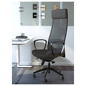 Офісне крісло IKEA MARKUS (ікеа маркус). Гарантія 12 місяців. 70261150. Темно-сіре
