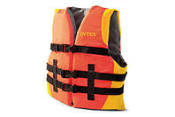 Детский спасательный жилет 22 - 40 кг, Intex 69680 оранжевый цвет