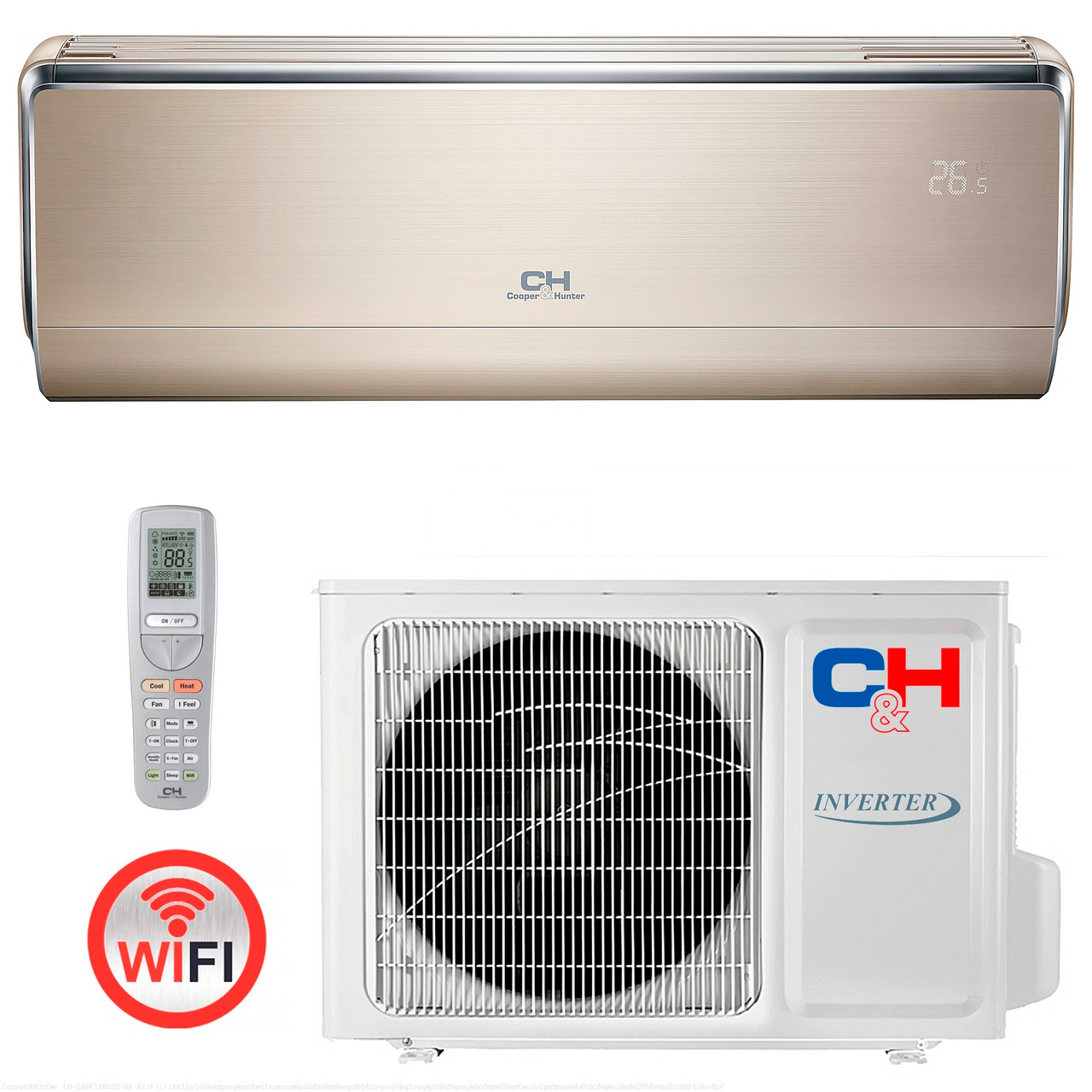 Кондиціонер спліт-система Cooper&Hunter Vip Inverter CH-S18FTXHV-B