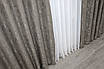 Комплект (2шт. 1,5х2,5м) готових штор льон мармур, колекція  "Pavliani". Колір сіро-коричневий. Код 1176ш 39-109, фото 10