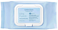 MISSHA Super Aqua Ultra Hyalron Cleansing Water Wipes Очищувальні серветки, 30 шт