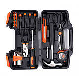 Набір інструментів для дому (CRV) 40 од. Kraft & Dele KD10836, фото 4