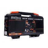 Набір інструментів для дому (CRV) 40 од. Kraft & Dele KD10836, фото 8