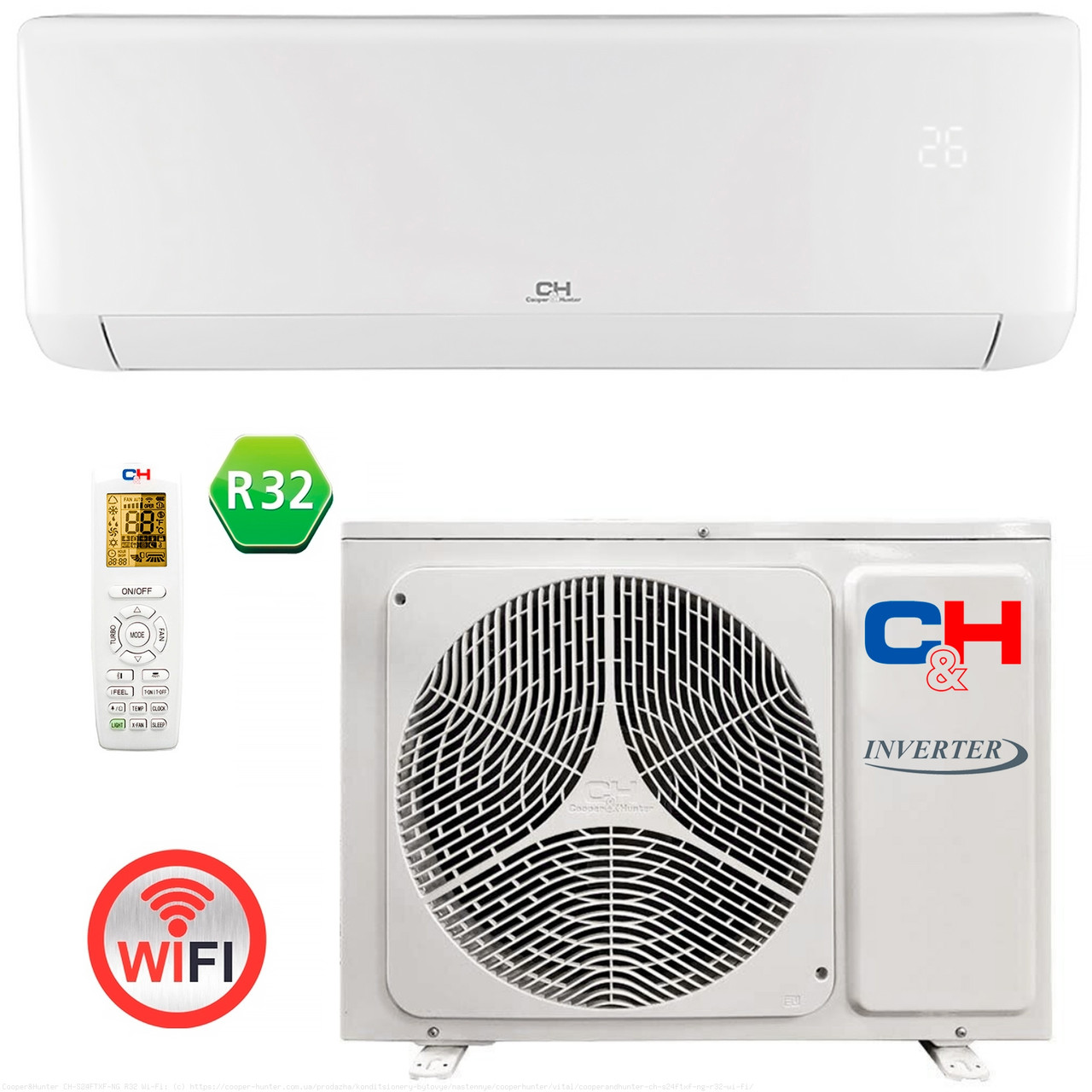 Кондиціонер спліт-система Cooper&Hunter Vital Inverter CH-S24FTXF-NG