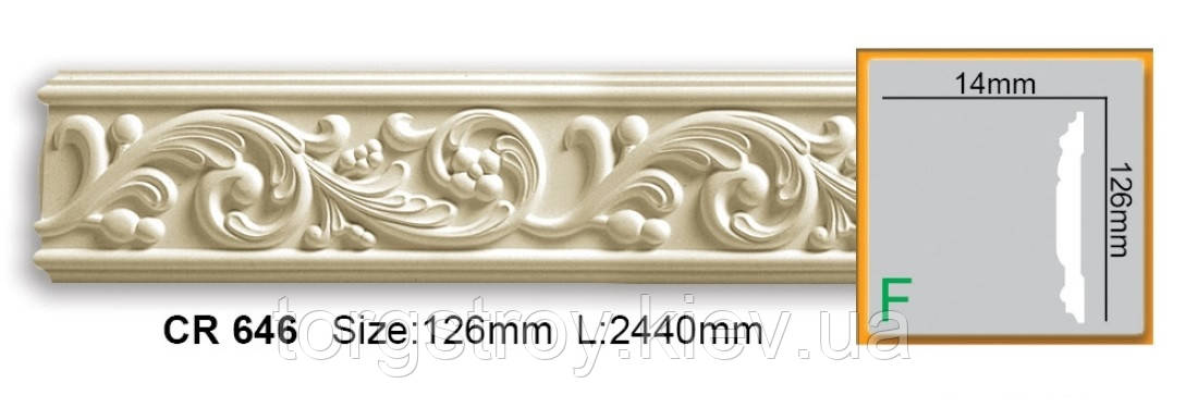 Молдинг CR 646 (2,00м), Gaudi Decor