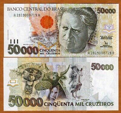 Бразилія/ Brasil 50000 Cruzeiros (1992) Pick 234 UNC