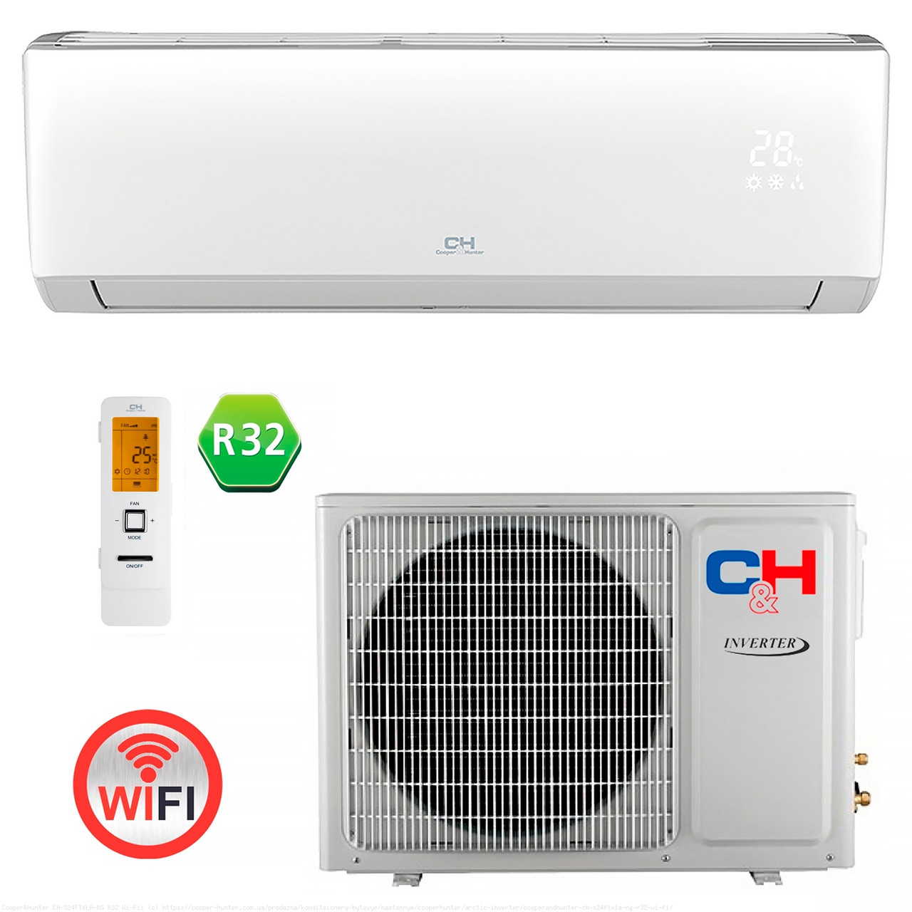 Кондиціонер спліт-система Cooper&Hunter Arctic Inverter NG CH-S24FTXLA-NG