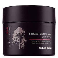 Модулирующий воск с мокрым эффектом экстра сильной фиксации Elgon Man Strong Water Wax, 100 мл