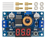 Знижувальний перетворювач напруги з вольтметром постійного струму 4-38 В в 1,25-36 В 5 А XL4015, фото 2