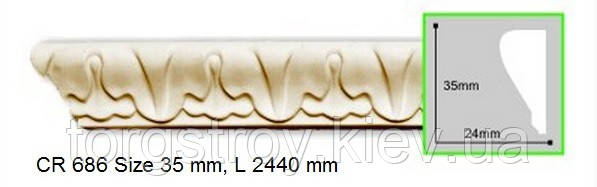 Молдинг гнучкий CR 686 (2,00м) Flexi, Gaudi Decor