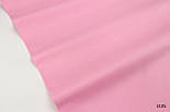 Лоскуток.  Однотонна польська бязь темно-рожевого кольору 135 г/м2 55*160 см, фото 3