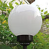 Садовий світильник на сонячній батареї Feron PL125 6500K IP67 білий пластиковий шар 20см, фото 3