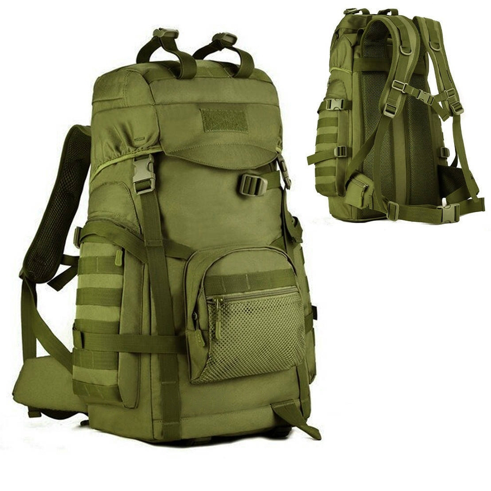 Рюкзак тактичний М14 на 60 л (35x27x60 см) Олива / Похідний рюкзак для військових