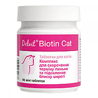 Витаминно-минеральная добавка для кошек Dolvit Biotin Cat, 90 таб. (кожа, шерсть, лактация)