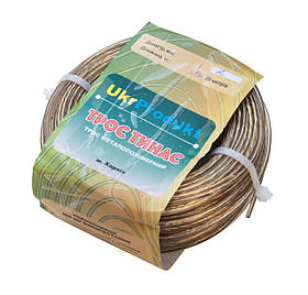 Трос металополімерний латунований 2 мм (50 м).