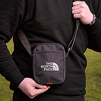 Черная барсетка The North Face,Барсетка TNF,Барсетка ТНФ,черная сумка через плечо