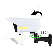 Камера муляж Solar JLP-2177, Світильник вуличний на сонячній батареї з пультом на 66 LED, фото 3