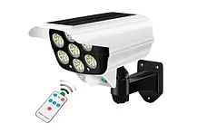 Камера муляж Solar JLP-2177, Світильник вуличний на сонячній батареї з пультом на 66 LED, фото 5