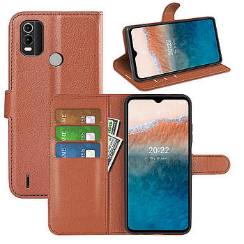 Чохол-книжка Litchie Wallet для Nokia C21 Plus Brown