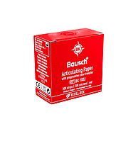Артикуляционная бумага в упаковке BK 1002, 300 полосок, красная, 200 мкм, Bausch
