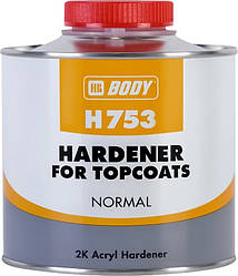 Вивірювач Body H753 Hardener для акрилових лаків, фарбувань 0.5 л