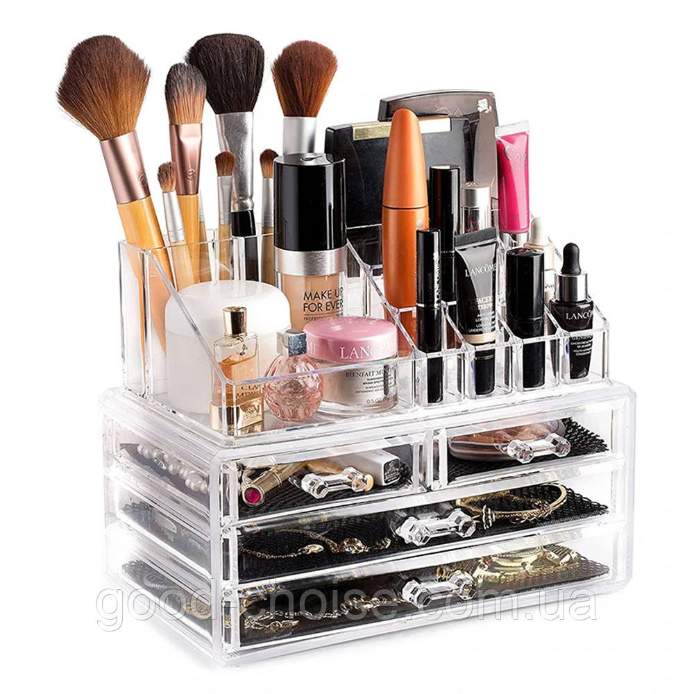 Органайзер для косметики на 4 ящики Cosmetic Storage Box / Підставка ящик для косметики, фото 1