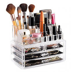 Органайзер для косметики на 4 ящики Cosmetic Storage Box / Підставка ящик для косметики
