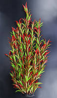 Растение искусственное, Hygrophila corymbosa, красно-зелёная, 60 см. Искусственные растения для террариума.