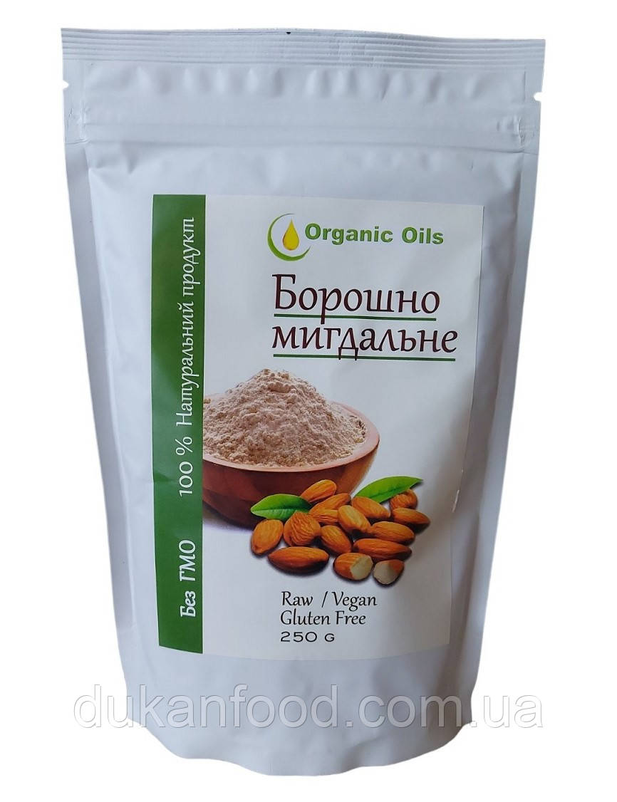 Мигдальне борошно без глютену Organic Oils, 250 г