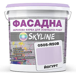 Фарба Акрил-латексна Фасадна Skyline 0505-R50B Йогурт 3л, фото 1