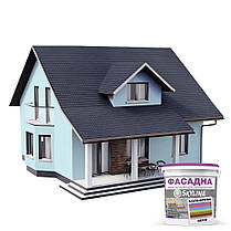 Фарба Акрил-латексна Фасадна Skyline 0507-B20G Фреш Айс 3л, фото 4