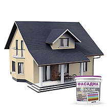 Фарба Акрил-латексна Фасадна Skyline 0520-Y340R Карамель 3л, фото 4