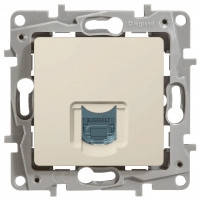 Розетка комп'ютерна RJ45 кат.5 UTP, 1-гнезодо, слонова кістка — Legrand Etika