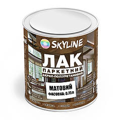 Лак для Підлоги Skyline Паркетний Акрил-поліуретановий Матовий 0.75 л
