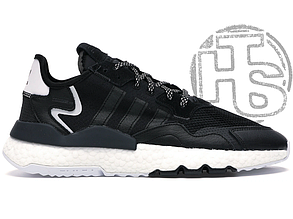 Чоловічі кросівки Adidas Nite Jogger Black White CG6253