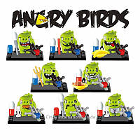 Фигурки Angry birds свиньи Лего 8 шт набор