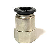 Фітинг нікельований для пневмошланга 10 мм, різьблення 1/4 МАМА, фото 3