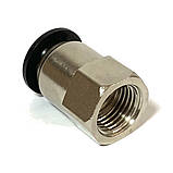 Фітинг нікельований для пневмошланга 10 мм, різьблення 1/4 МАМА, фото 5