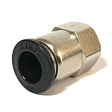 Фітинг нікельований для пневмошланга 10 мм, різьблення 1/4 МАМА, фото 6