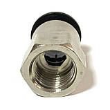 Фітинг нікельований для пневмошланга 10 мм, різьблення 1/4 МАМА, фото 7