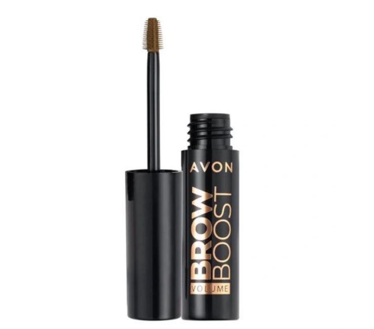 Гель для брів avon brow boost volume  темн- коричневий Brunette